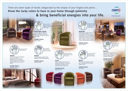 Palmistry combined with Feng Shui: choose the color or your chair based on your hand type!
